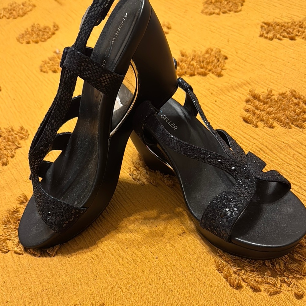 Andrew Geller Black Women's Sandals